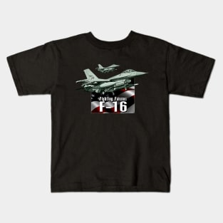 F-16 Fighter Jet Kids T-Shirt